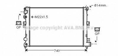 AVA QUALITY COOLING cn2079 -  Радиатор, охлаждение двигателя
